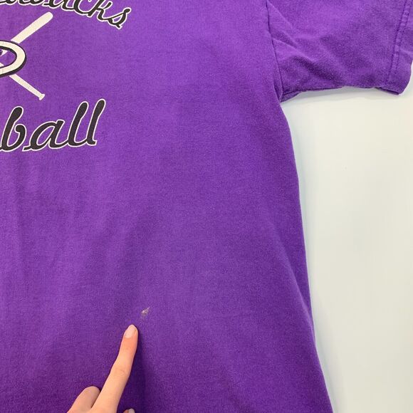 Vintage Arizona Diamondbacks T Shirt Men XL Extra Large Purple Fruit of The Loom - Picture 4 of 9